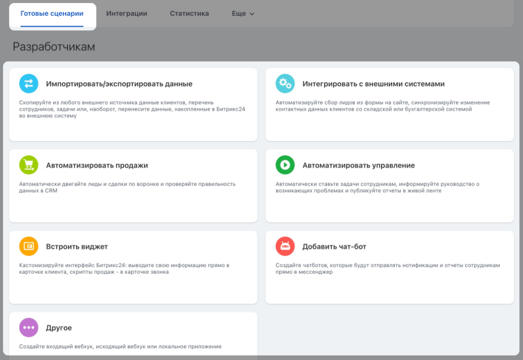 Как создать вебхук в Битрикс24 для интеграции с Telegram-ботом